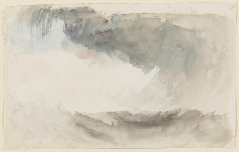 Turner, A storm at sea, 1820s