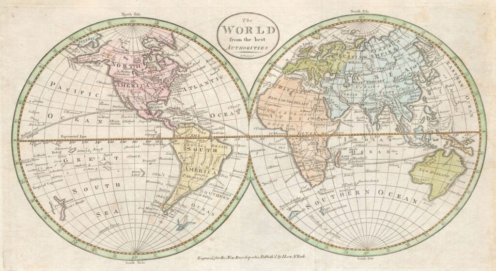 John Payne, Map of the world, 1798