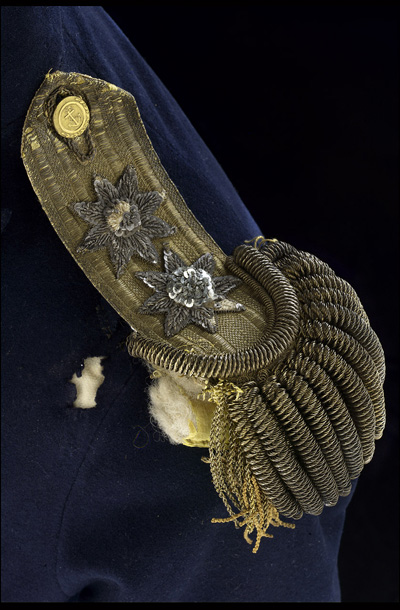 Epaulette from Horatio Nelson's uniform (damaged by the bullet that killed him in 1805)