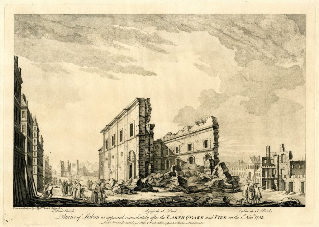 Lisbon after the earthquake of 1755