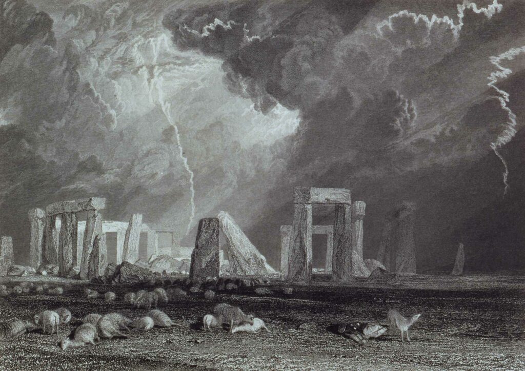 Turner, Stonehenge Lightning 1828