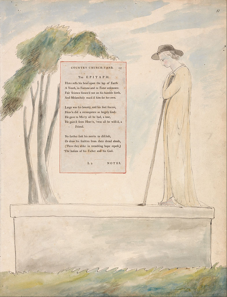 Blake, Thomas Gray's Elegy Written in a Country Churchyard, 1797-98