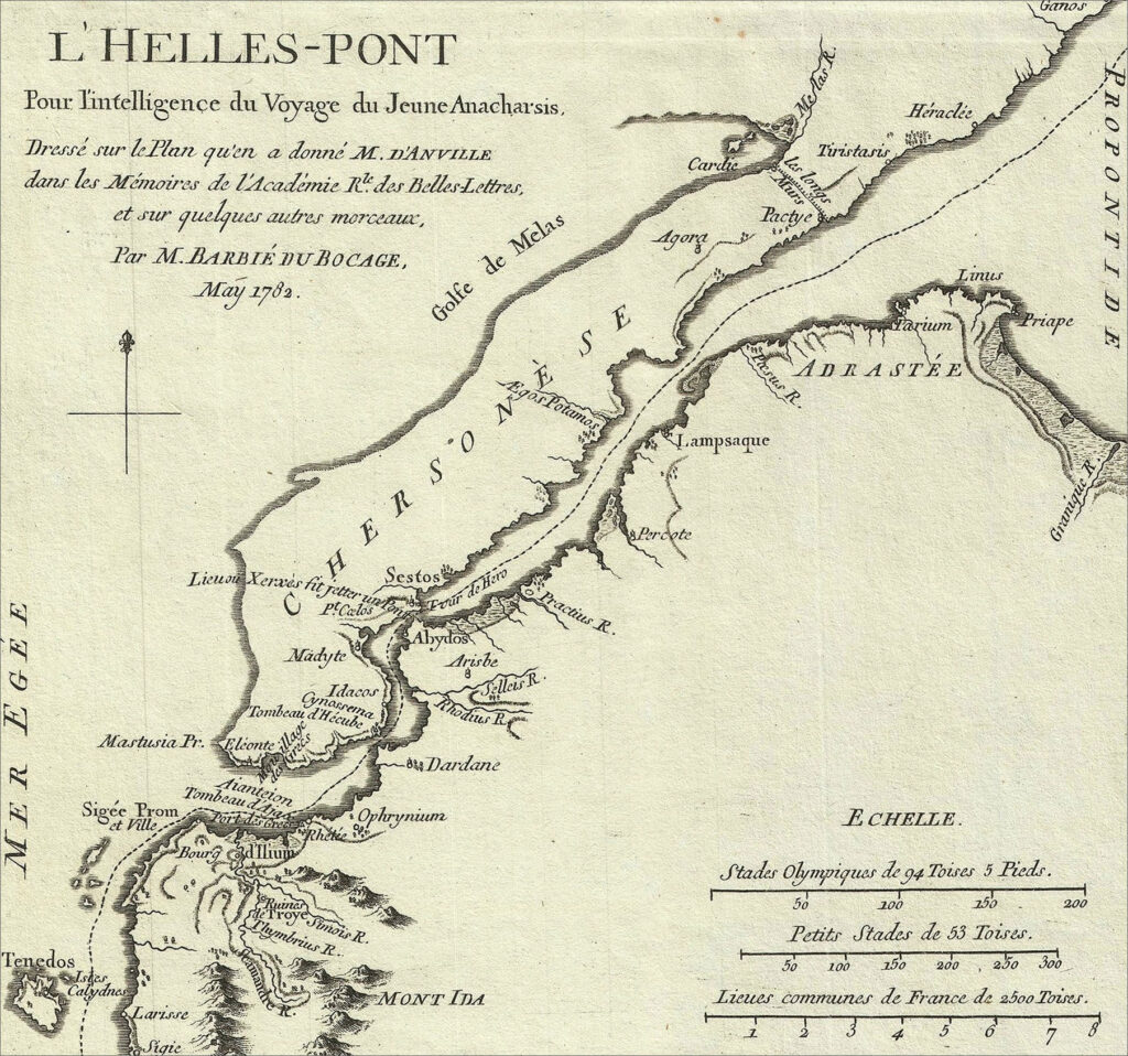 Byron swims the Hellespont, 3rd May 1810