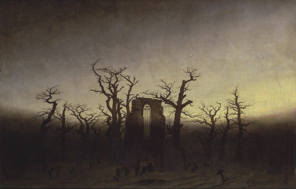 Caspar David Friedrich, The abbey in the oak wood, 1810