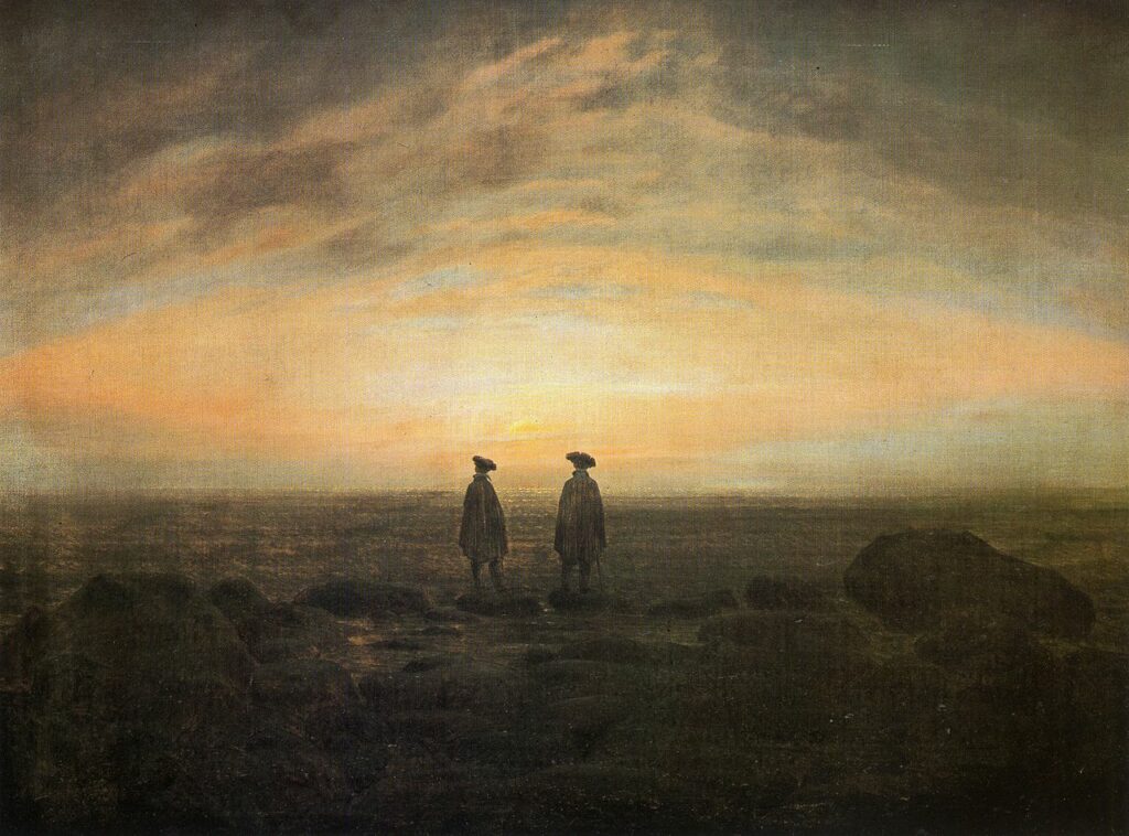 Caspar David Friedrich, Two men by the sea, 1817