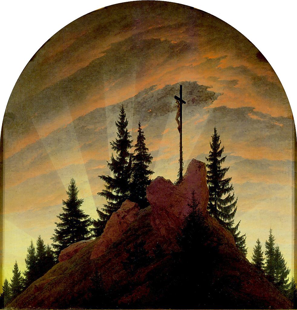 Caspar David Friedrich, The cross in the mountains, 1808