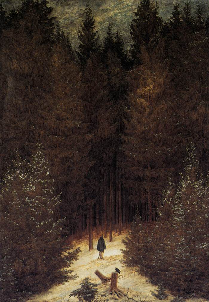 Caspar David Friedrich, The Chasseur in the Forest, 1814