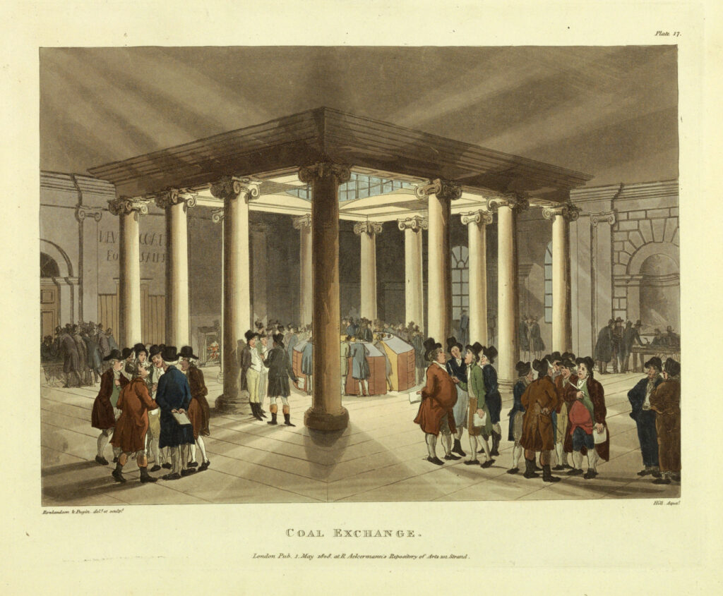 Rowlandon and Pugin, Coal Exchange 1808
