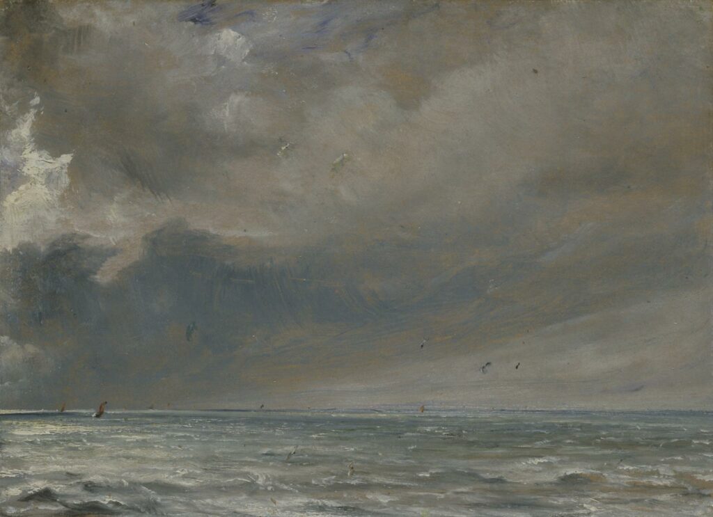 Constable, The sea near Brighton 1826