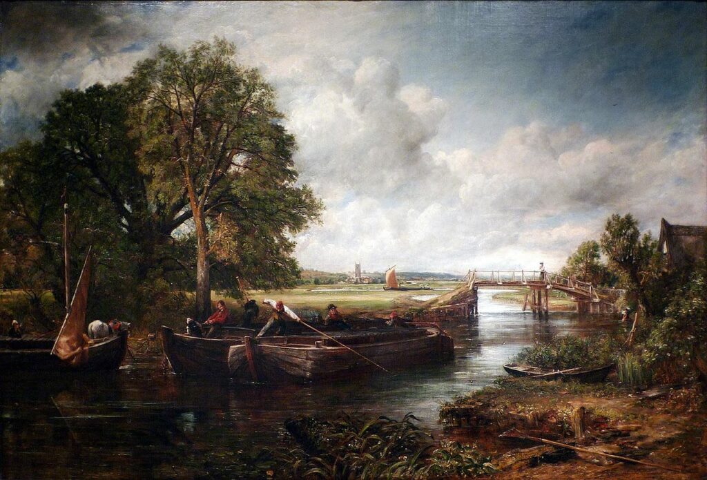 Constable, View on the Stour near Dedham, 1822
