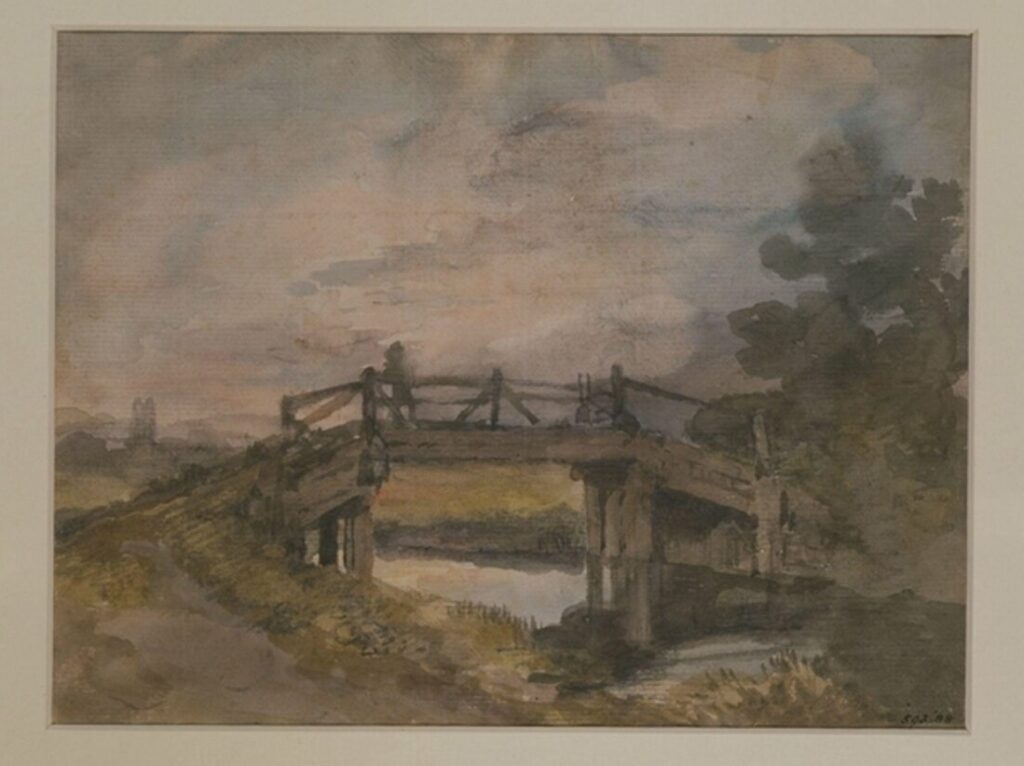 John Constable, A bridge over the Stour, 1800-1805