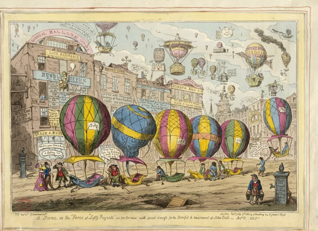 Cruikshank, Lofty projects 1825