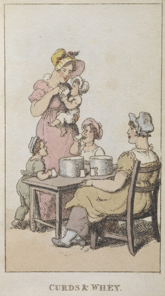Rowlandson, Curds and whey, 1820