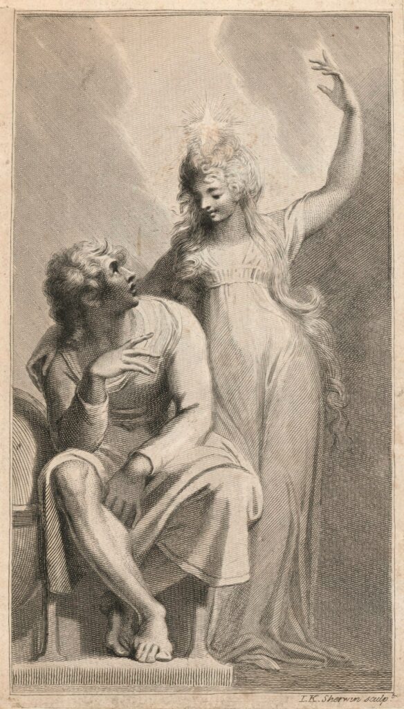 Fuseli, Aratus the Poet and Urania the Muse of Astronomy, c. 1800