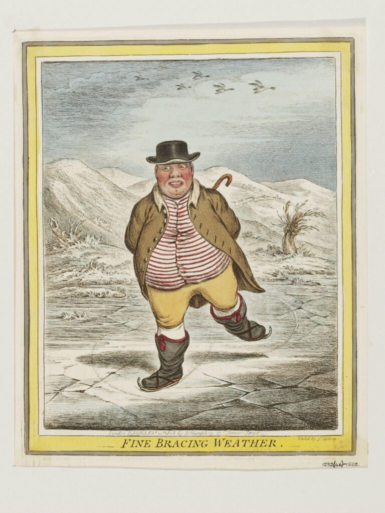 Gillray, Fine bracing weather, 1808