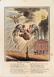 Gillray, Fall of Icarus 1807
