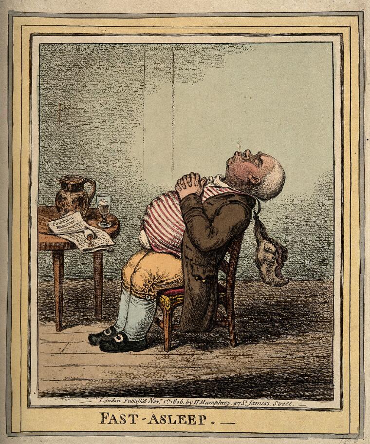 Gillray, Fast asleep 1804