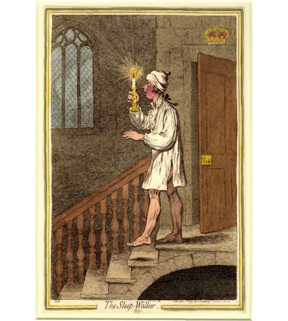Gillray, The sleep walker 1795