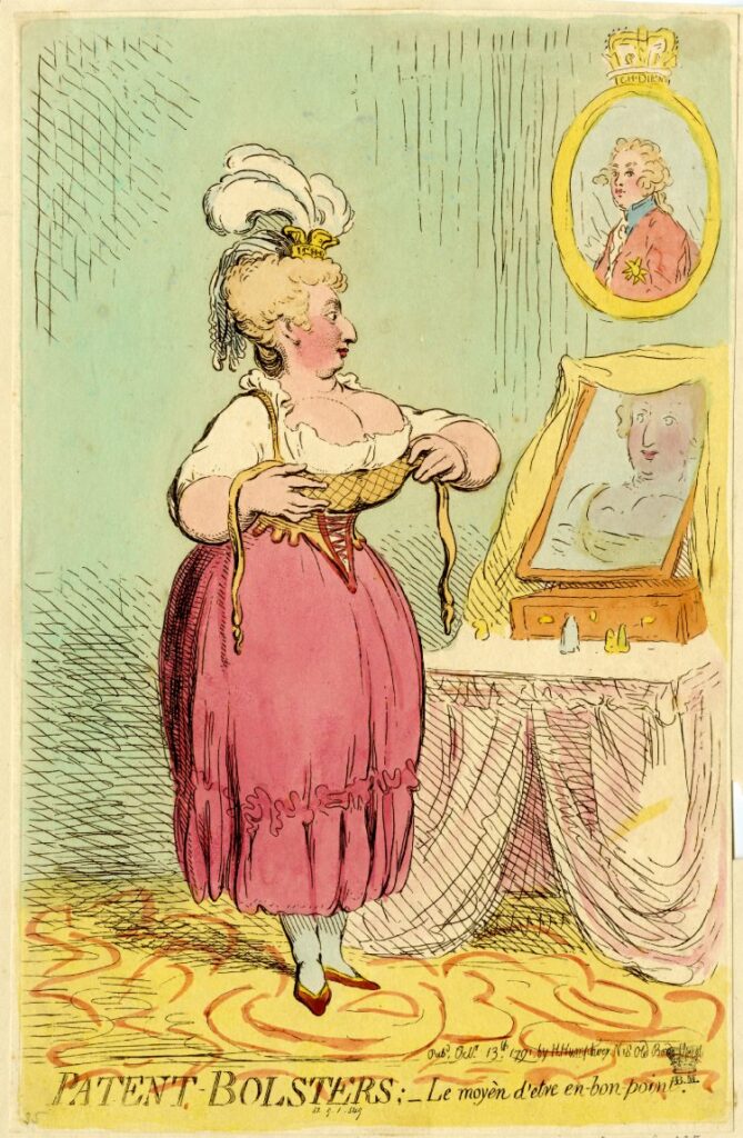 Gillray, patent-bolsters 1791