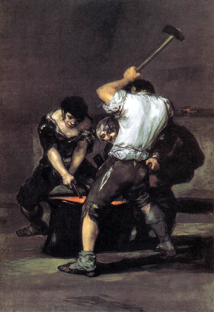 Goya, The forge, 1812-1816