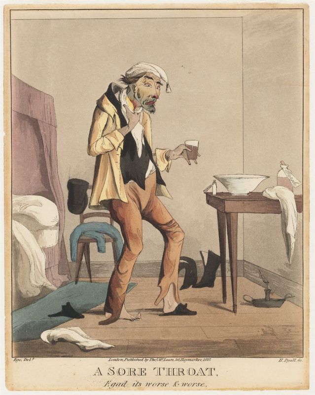 Henry Pyall, A Sore Throat, 1827