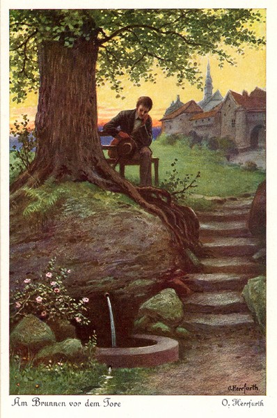 Am Brunnen vor dem Tore by Oscar Herrfurth