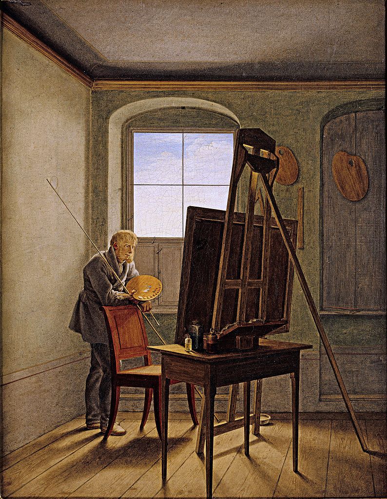 Kersting, Caspar David Friedrich in his studio, c.1812