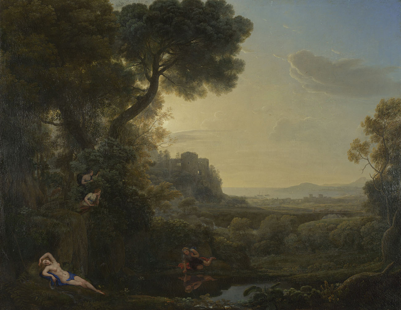 Claude, Landscape with Narcissus and Echo, 1644