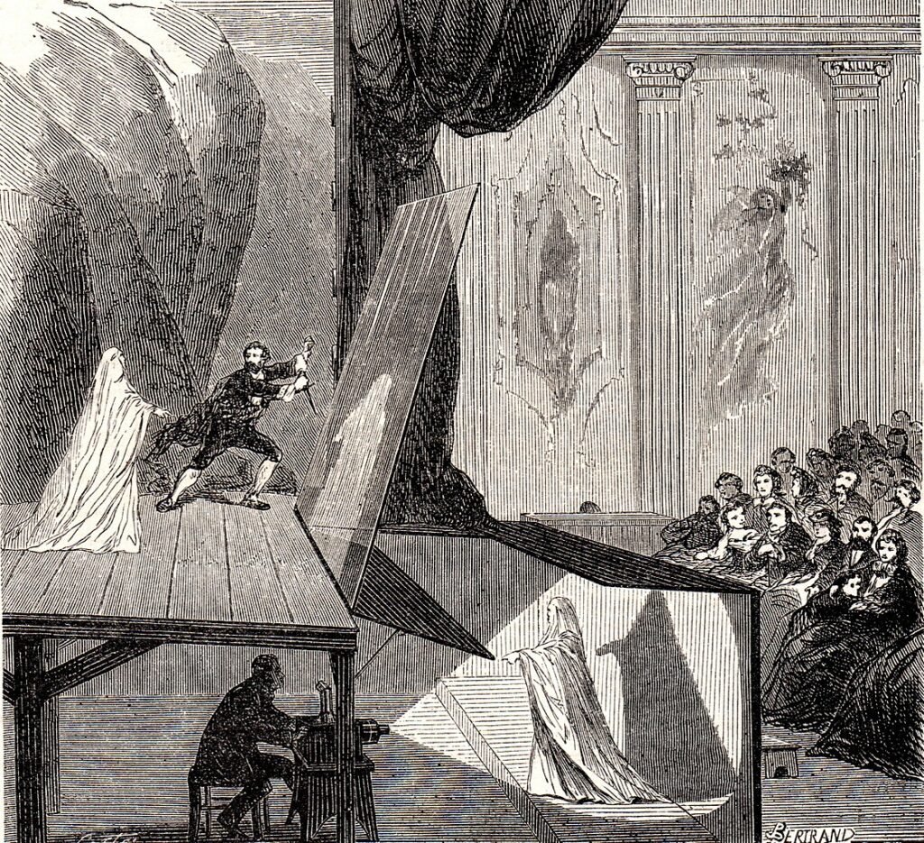 Pepper's ghost illusion, 1862