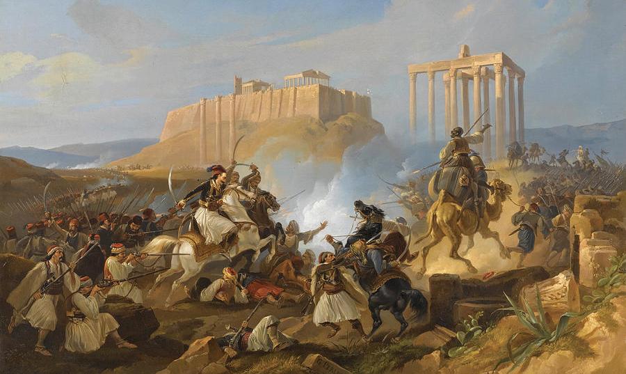 Perlberg, The siege of the Acropolis, 1826