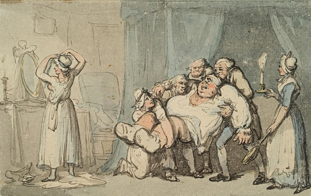 Rowlandson, And so to bed, 1798