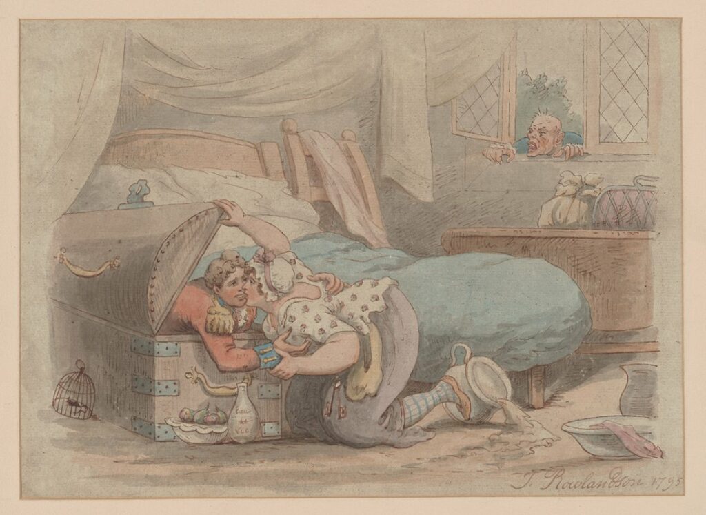 Rowlandson, Caught in the act, 1795