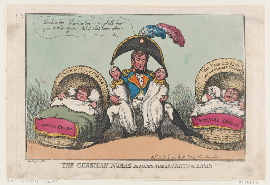 Rowlandson, The Corsican nurse 1808