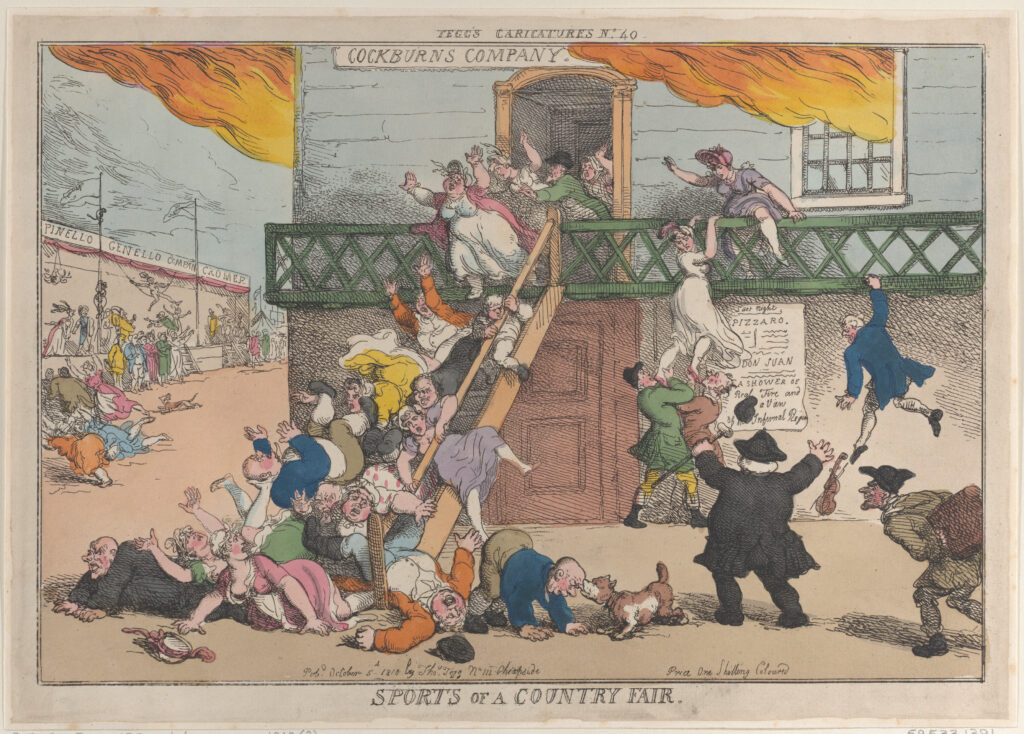 Rowlandson, Sports of a country fair, 1810