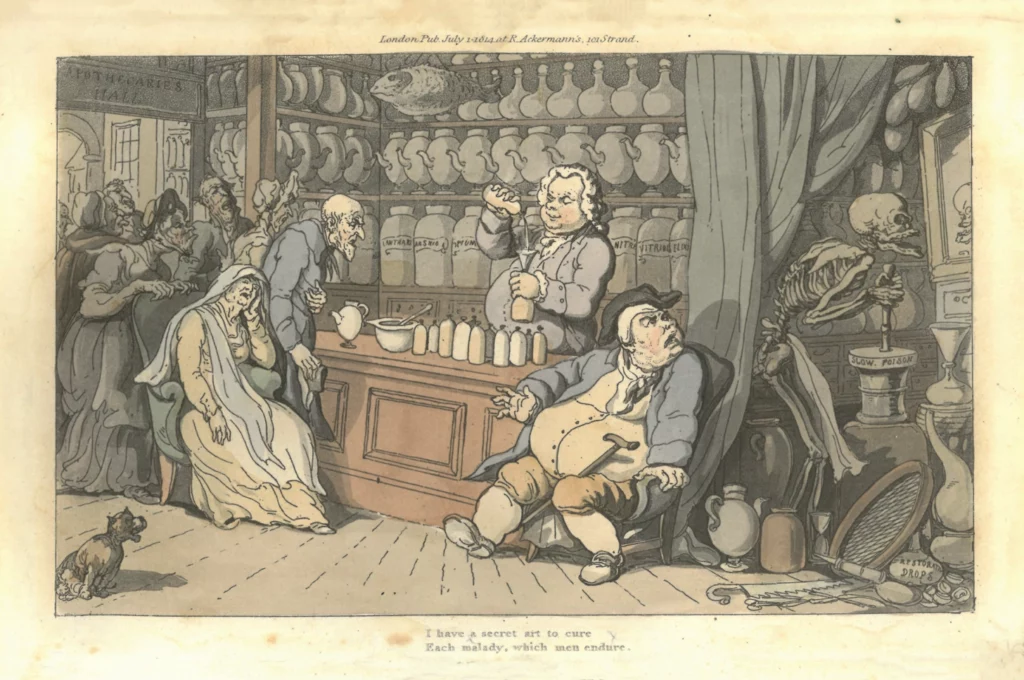 Rowlandson, The Quack Doctor, 1814