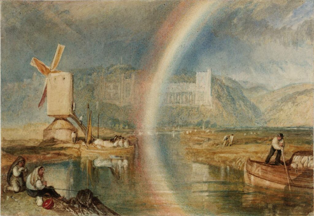Turner, Arundel Castle with rainbow, c.1824-5