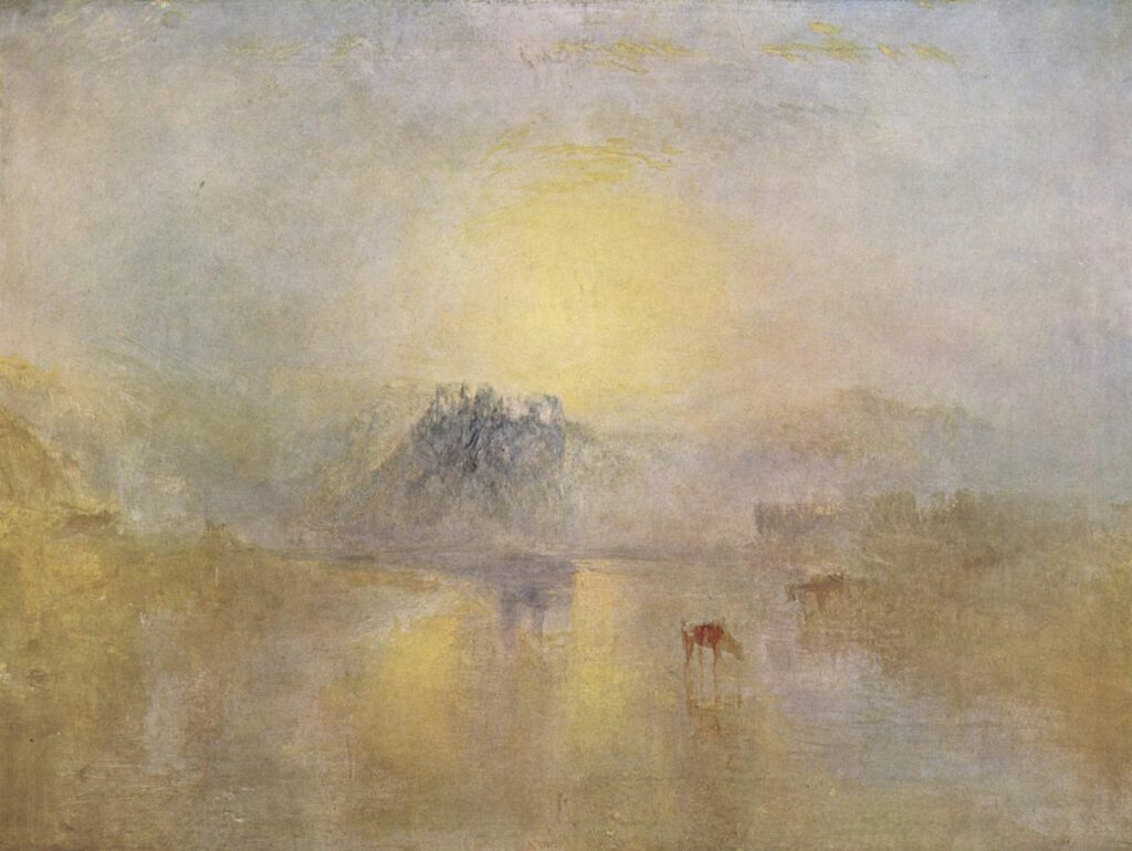 Turner, Norham Castle at sunrise, c. 1845