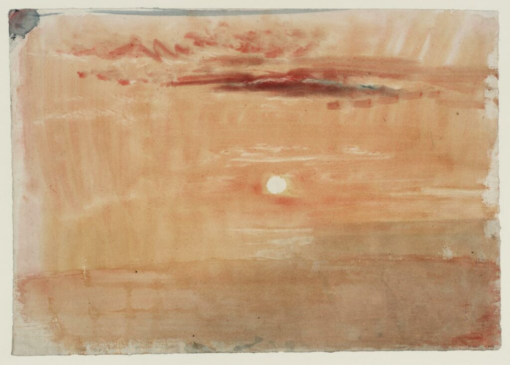 Turner, The sun over water 1825-30