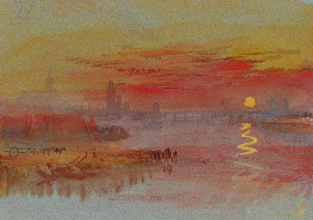 Turner, The scarlet sunset, c. 1830-1840