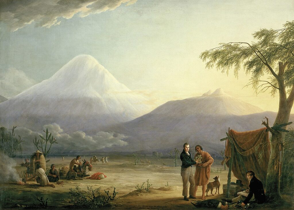 Weitsch, Alexander von Humboldt and Aimé Bonpland at the foot of Chimborazo, 1810