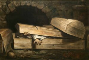 Wiertz, premature burial, 1854