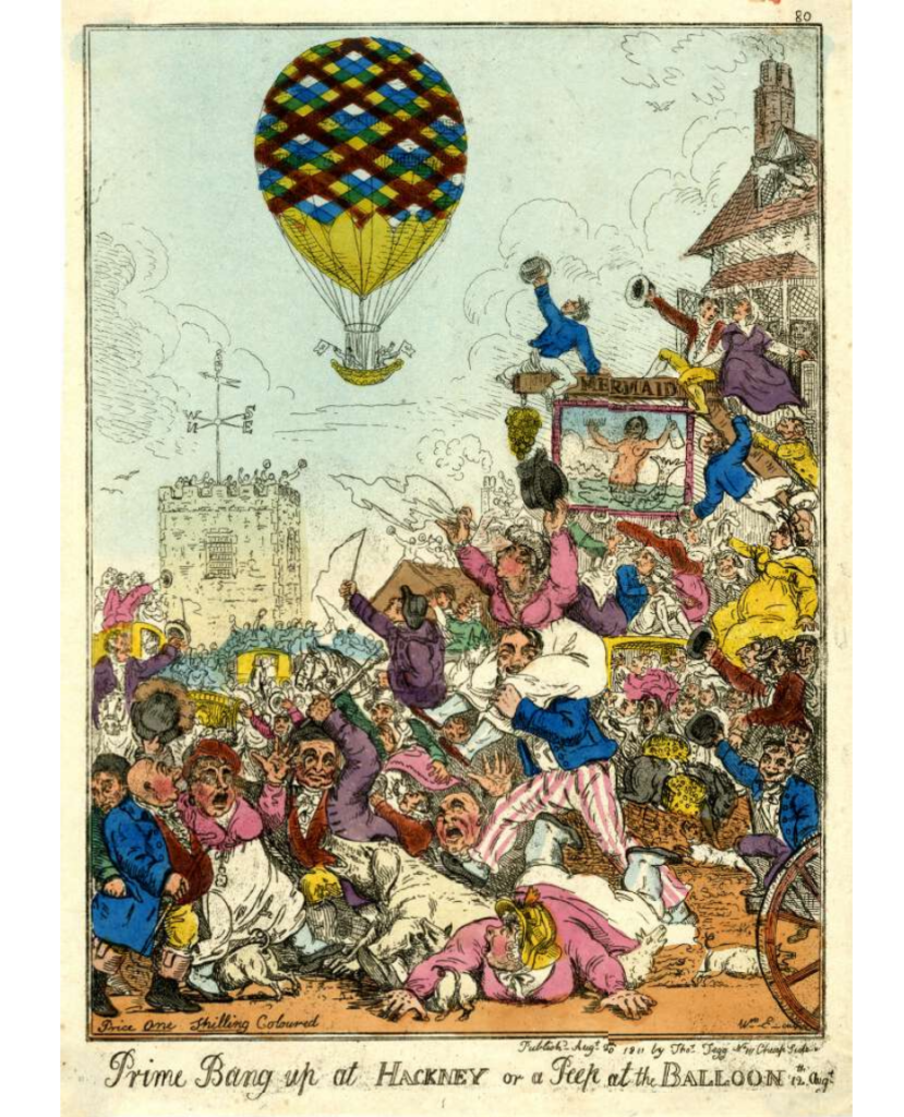 William Elmes, A Peep at the Balloon, 1811