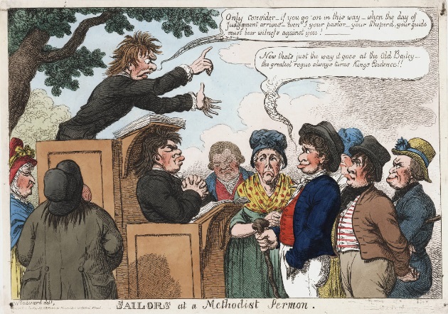 Woodward, Sailors at a Methodist sermon, 1819