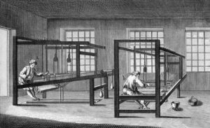 Hand-loom weaving, 1772