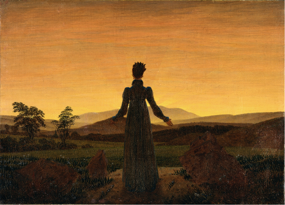 Caspar David Friedrich, Woman before the setting sun, 1818-20
